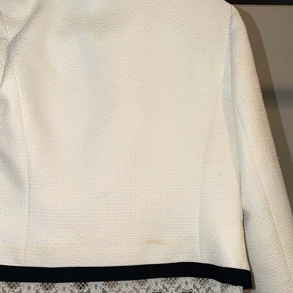 Ted Baker London Ennino Lace Trimmed Cropped Jacket - Picture 4 of 6